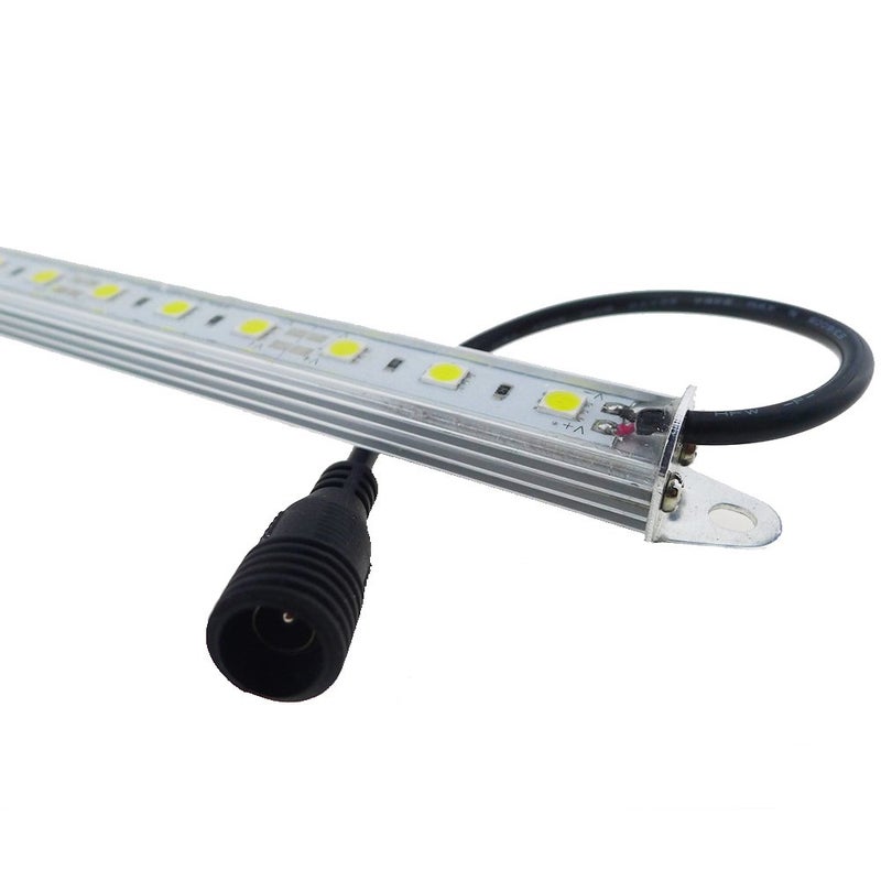 LEDENETÂ® 12" 6500K-7000K White Super Bright 18LEDs 5050 Aquarium LED Strip Lighting Waterproof Aluminum Lighting 12V DC LED Linear Bar Lamp (Cold White, 12" Long) - Image 2